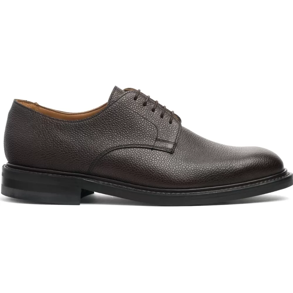 Cheaney Derbys | Albany Ii R Derby In Dark Brown Grain Leather