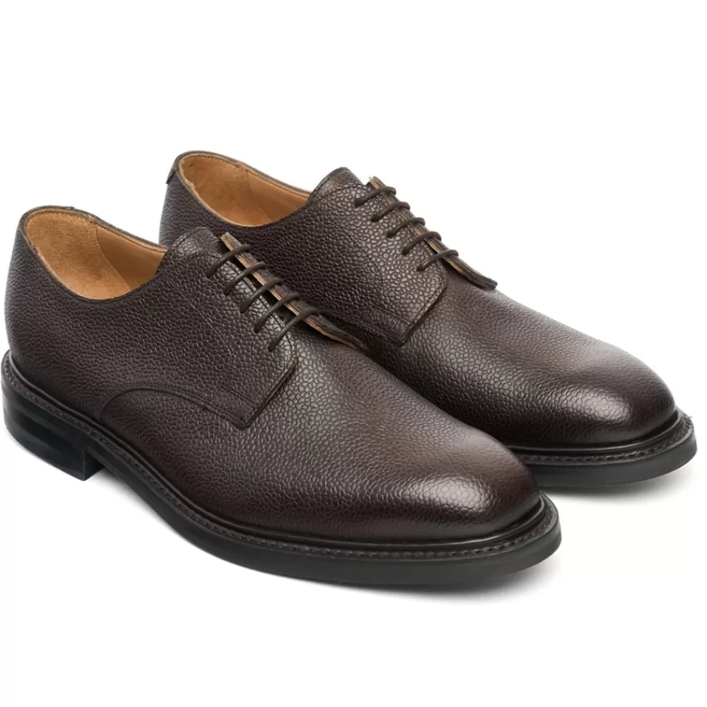 Cheaney Derbys | Albany Ii R Derby In Dark Brown Grain Leather