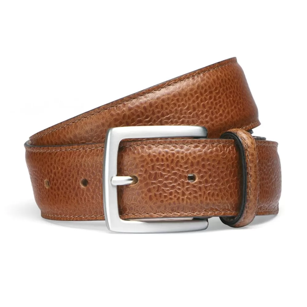 Cheaney Belts | Almond Grain Belt With Silver Buckle