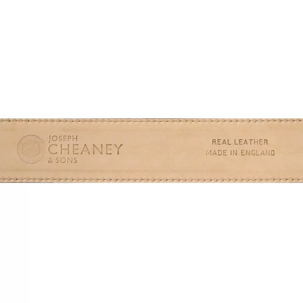 Cheaney Belts | Almond Grain Belt With Silver Buckle