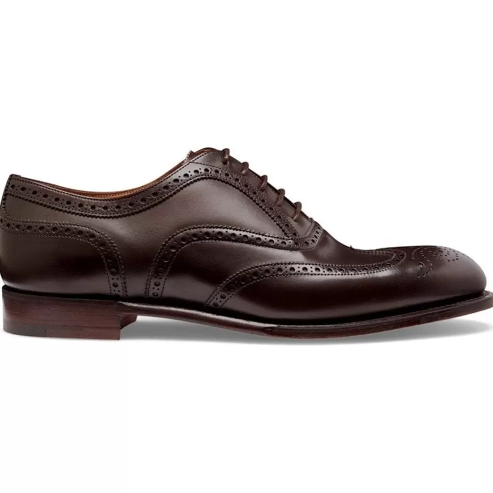 Cheaney Brogues | Arthur Iii Oxford Brogue In Mocha Calf Leather