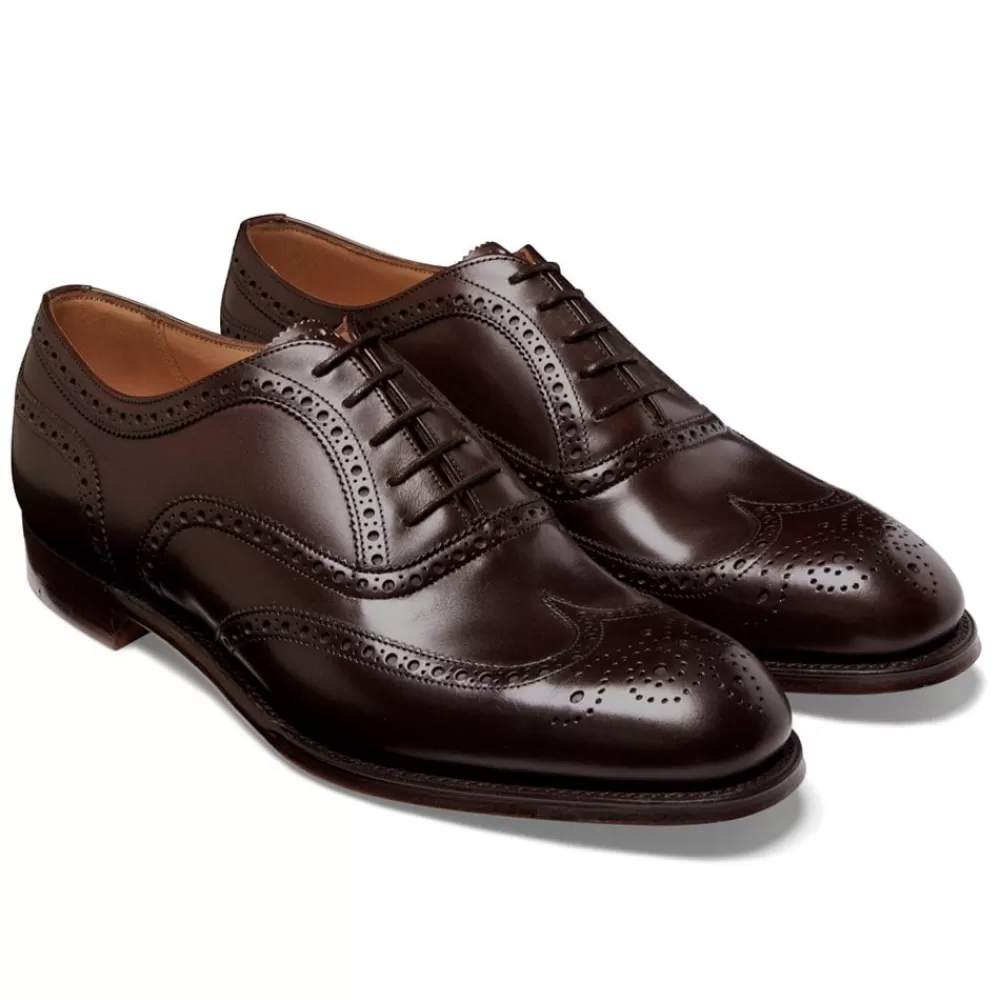 Cheaney Brogues | Arthur Iii Oxford Brogue In Mocha Calf Leather