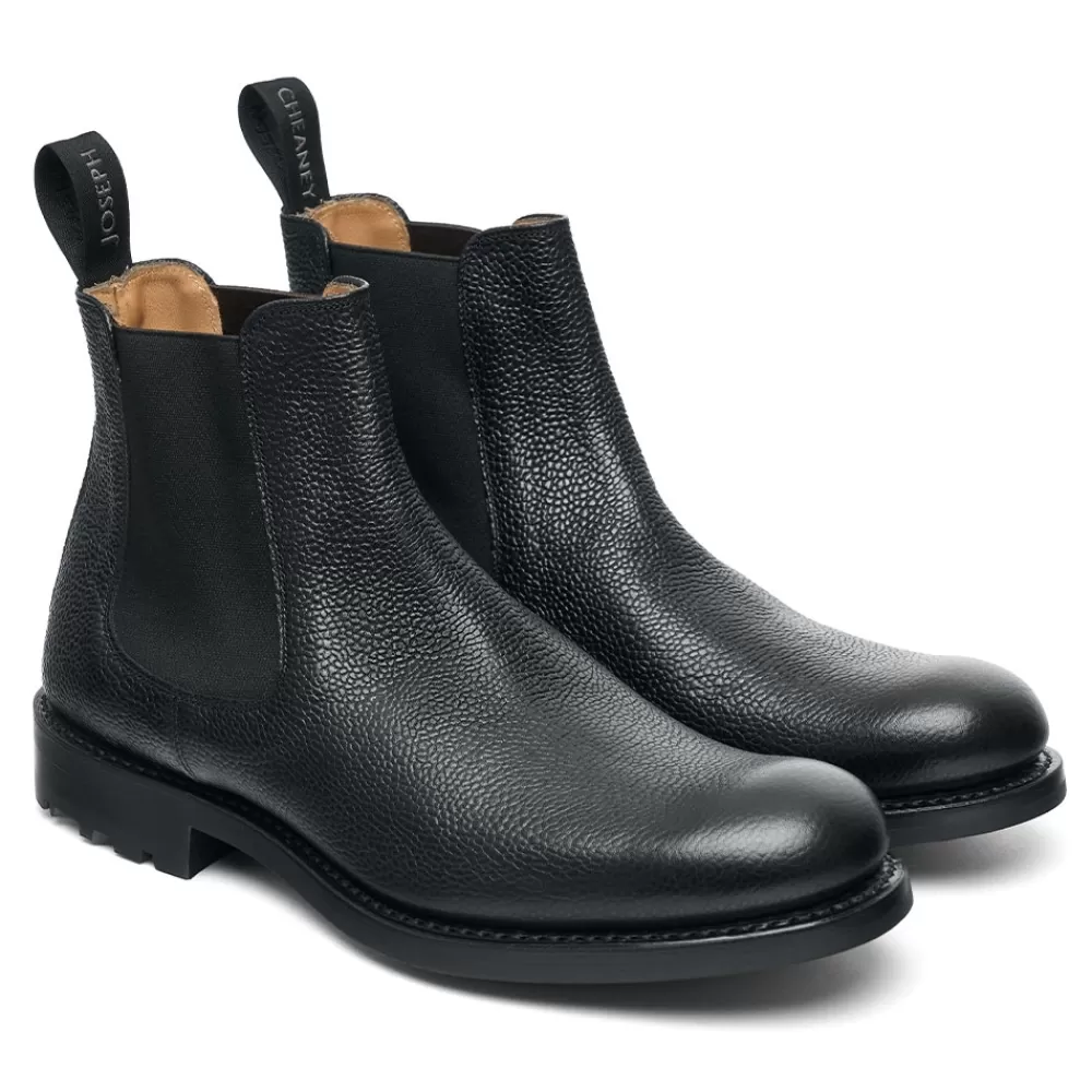 Cheaney Chelsea Boots | Barnes Iii B Chelsea Boot In Black Grain Leather