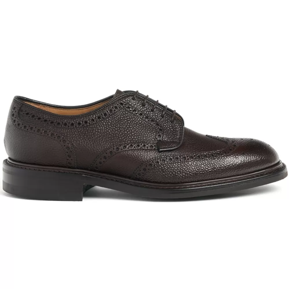 Cheaney Brogues | Bexhill R Derby Brogue In Walnut Grain Leather