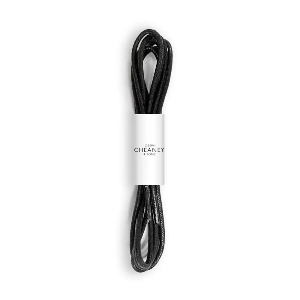 Cheaney Laces | Boot Laces - Black - 120Cm (428/120 Black)