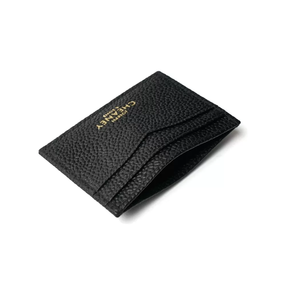 Cheaney Leather Card Holders | Card Holder In Black Grain Leather