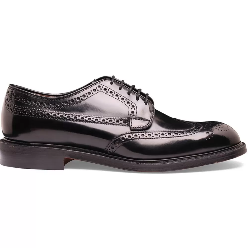 Cheaney Derbys | Carlton Derby Brogue In Black Bookbinder Leather