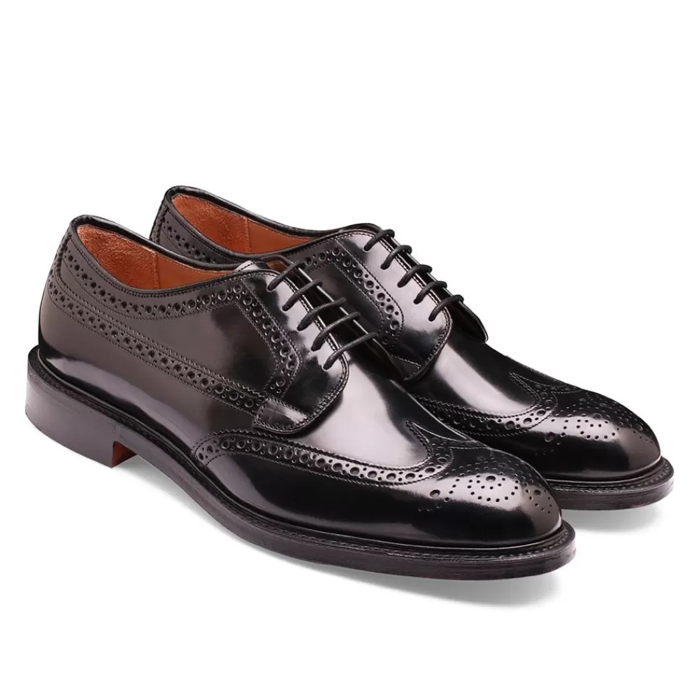 Cheaney Derbys | Carlton Derby Brogue In Black Bookbinder Leather