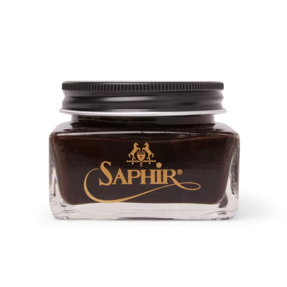 Saphir Saphir Creme Cuir Gras | Creme Cuir Gras - Greasy Leather Cream - Dark Brown