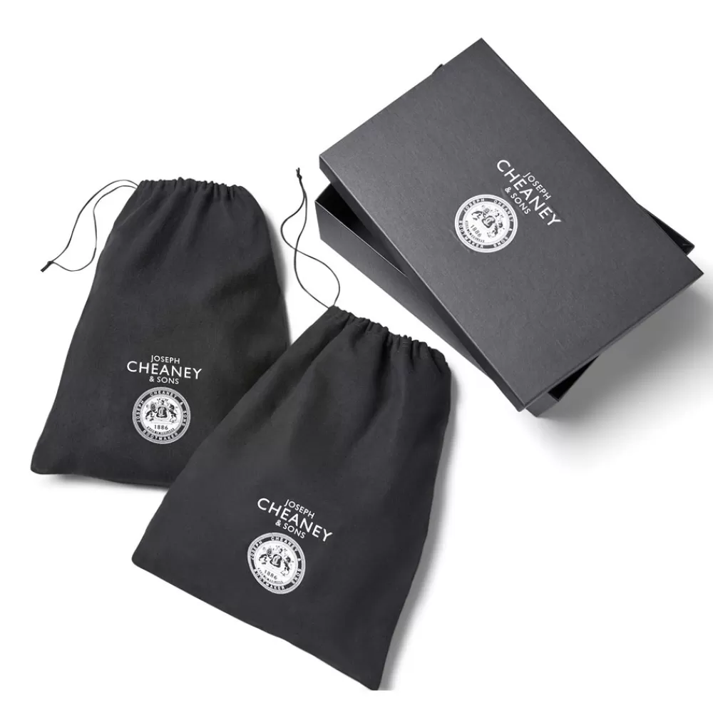 Cheaney Chelsea Boots | Ellis Gv Shearling Lined Chelsea Boot In Jet Black Kudu Leather