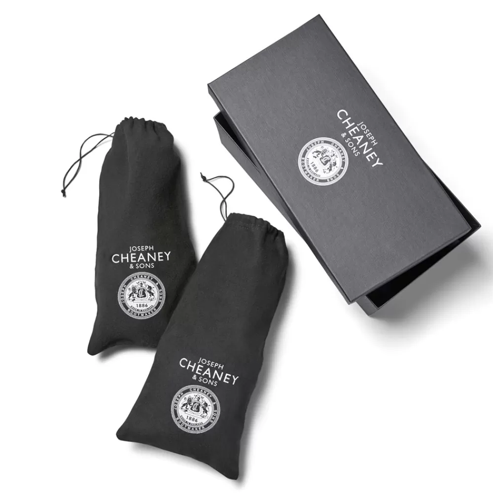 Cheaney Monk Shoes | Emily D Double Buckle Monk Shoe In Black Calf Leather