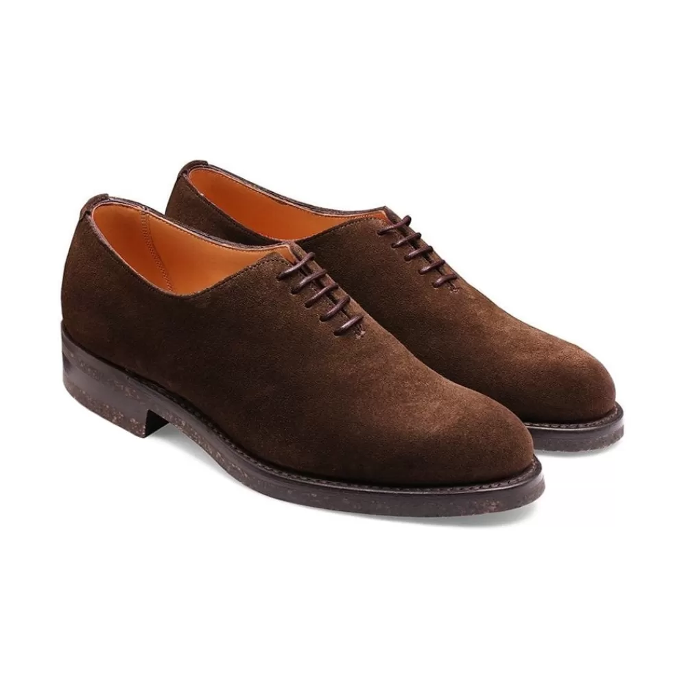 Cheaney Oxfords | Friston Wholecut Oxford In Dark Brown Eco-Buck Suede