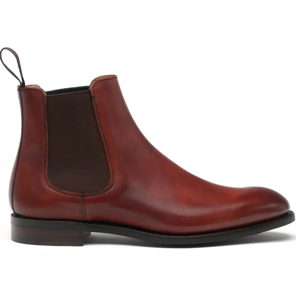 Cheaney Chelsea Boots | Godfrey D Chelsea Boot In Dark Leaf Calf Leather