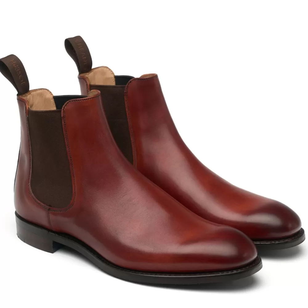 Cheaney Chelsea Boots | Godfrey D Chelsea Boot In Dark Leaf Calf Leather