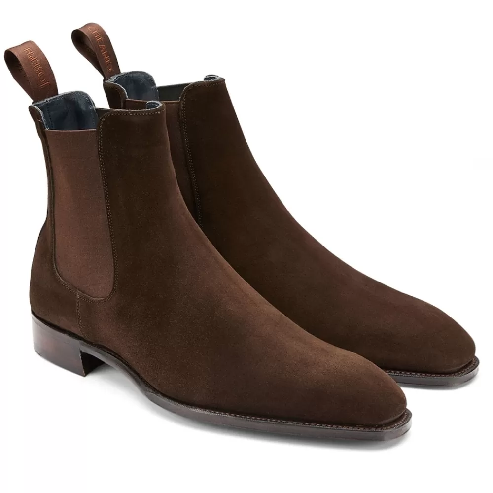 Cheaney Chelsea Boots | Godwin Chelsea Boot In Bitter Chocolate Janus Suede