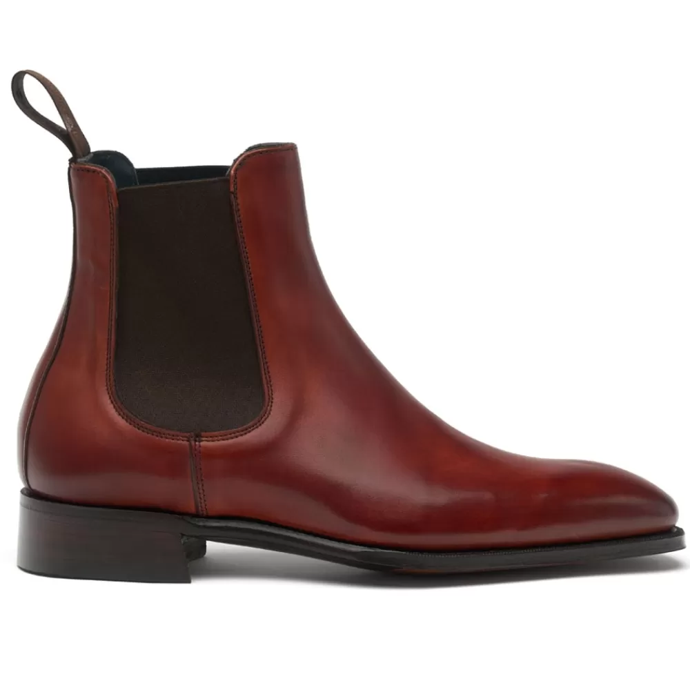 Cheaney Chelsea Boots | Godwin Chelsea Boot In Dark Leaf Calf Leather