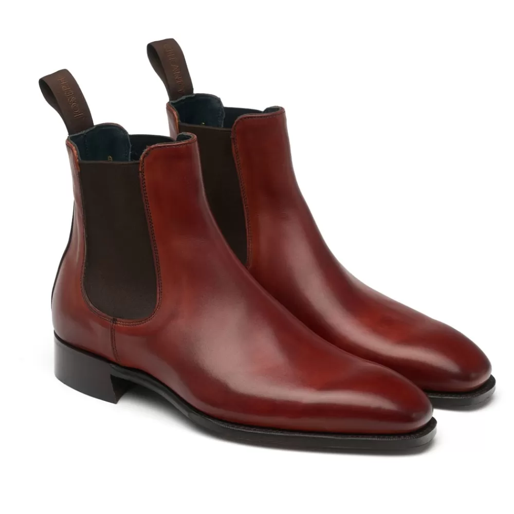 Cheaney Chelsea Boots | Godwin Chelsea Boot In Dark Leaf Calf Leather