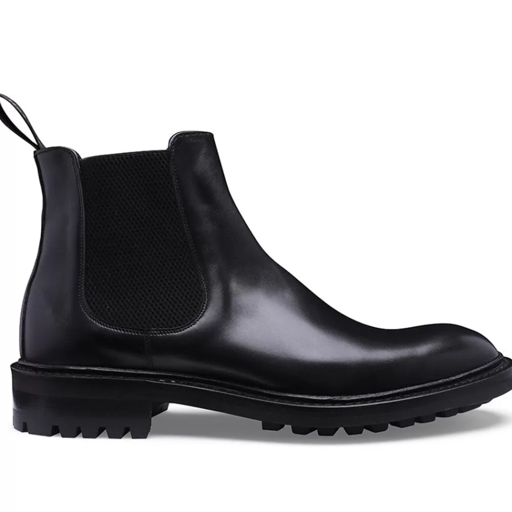 Cheaney Chelsea Boots | Grayson C Chelsea Boot In Black Calf Leather