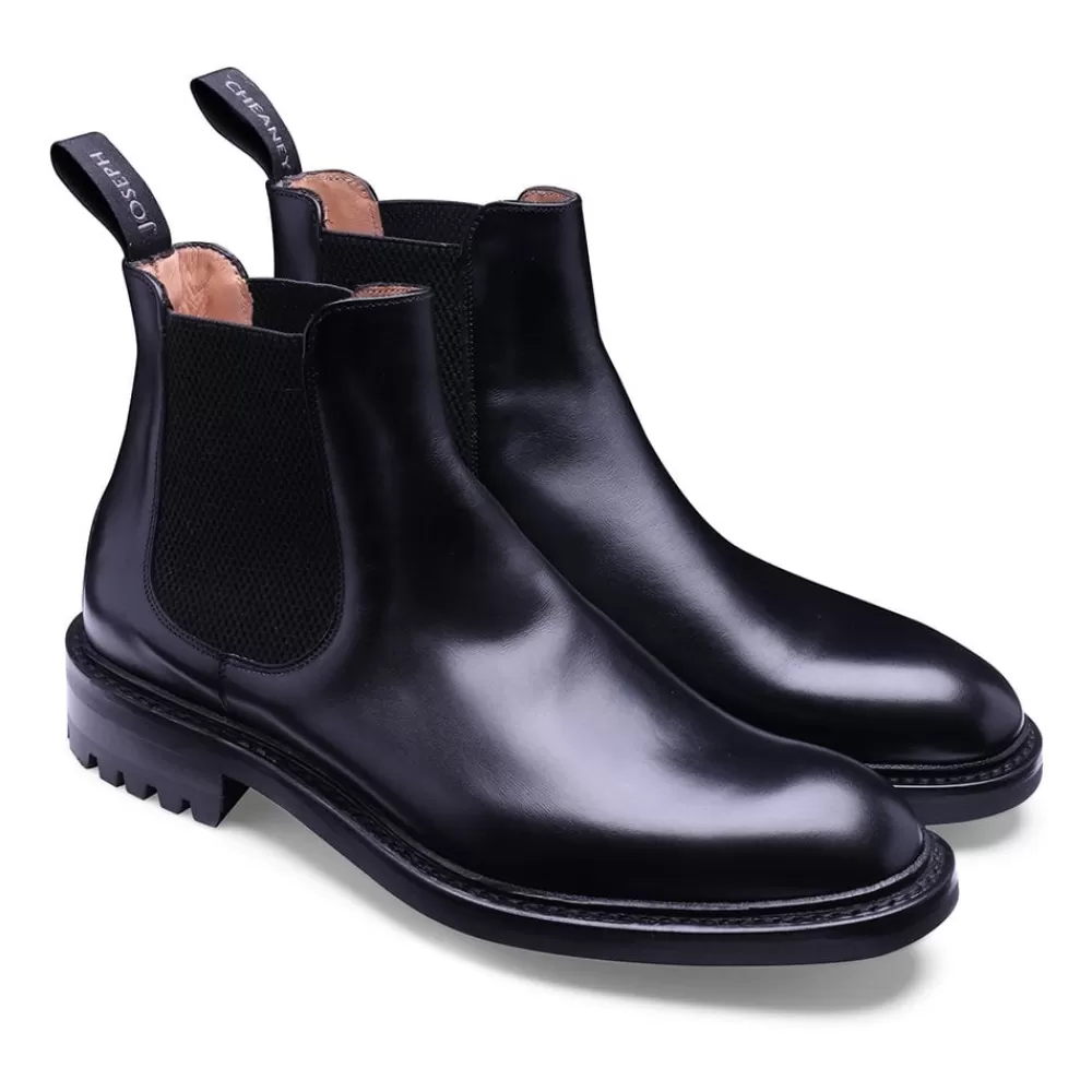 Cheaney Chelsea Boots | Grayson C Chelsea Boot In Black Calf Leather