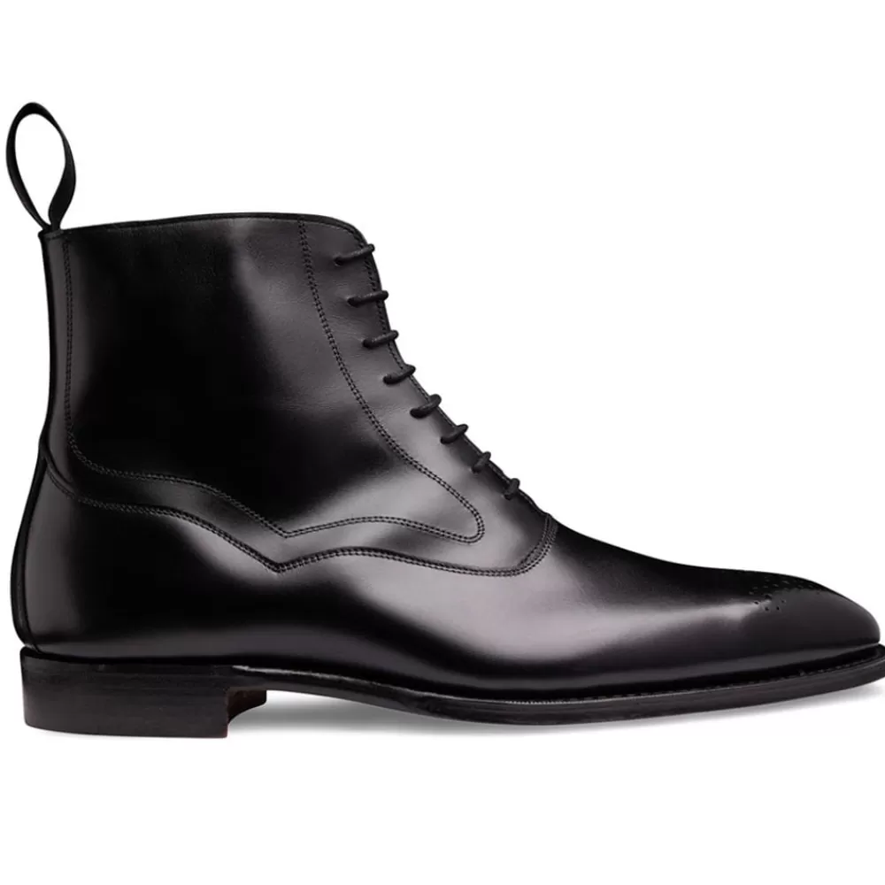 Cheaney Balmoral Boots | Hanover Balmoral Boot In Black Calf Leather