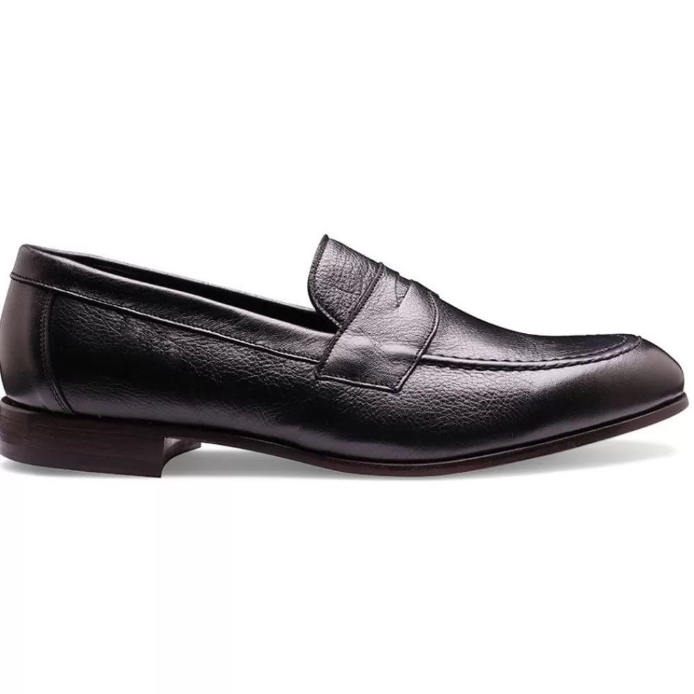 Cheaney Loafers | Harley Penny Loafer In Black Piccolo Leather