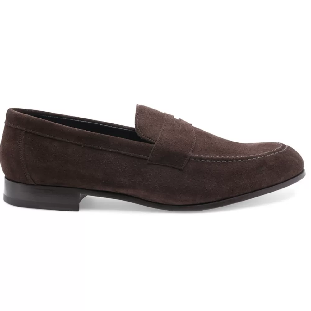 Cheaney Loafers | Harley Penny Loafer In Plough Suede