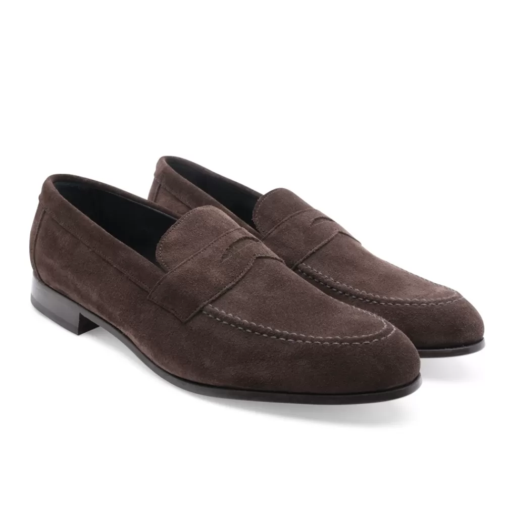Cheaney Loafers | Harley Penny Loafer In Plough Suede