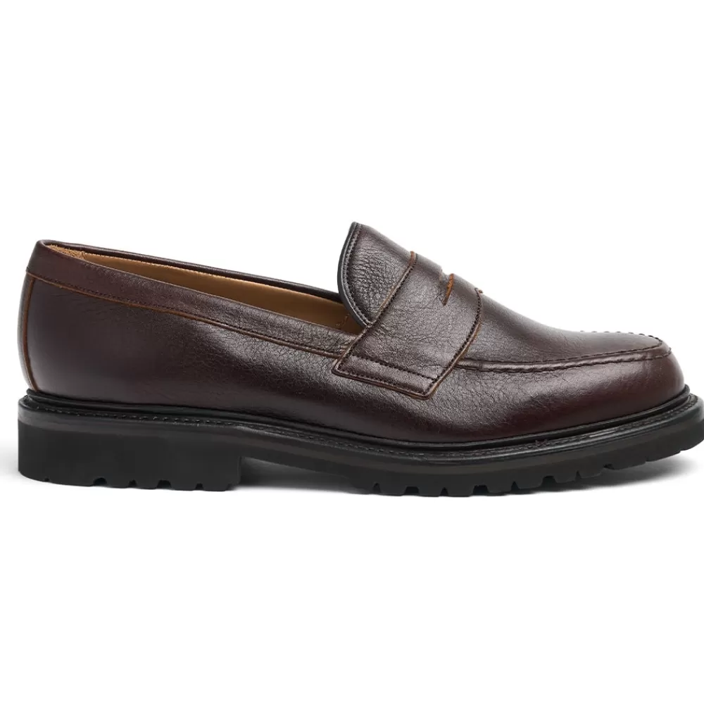 Cheaney Loafers | Howard Gv Penny Loafer In Whiskey Kudu Leather