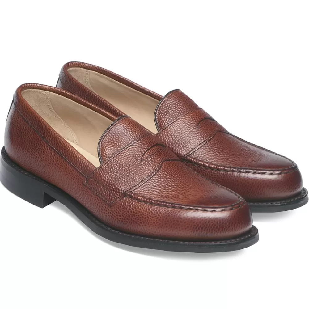 Cheaney Loafers | Howard R Loafer In Mahogany Grain Leather