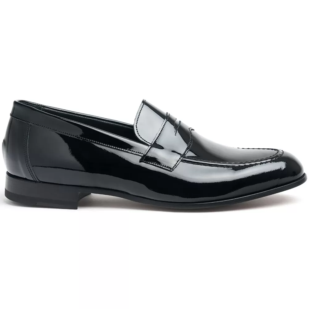 Cheaney Loafers | Keeley Men's Penny Loafer In Black Patent Leather