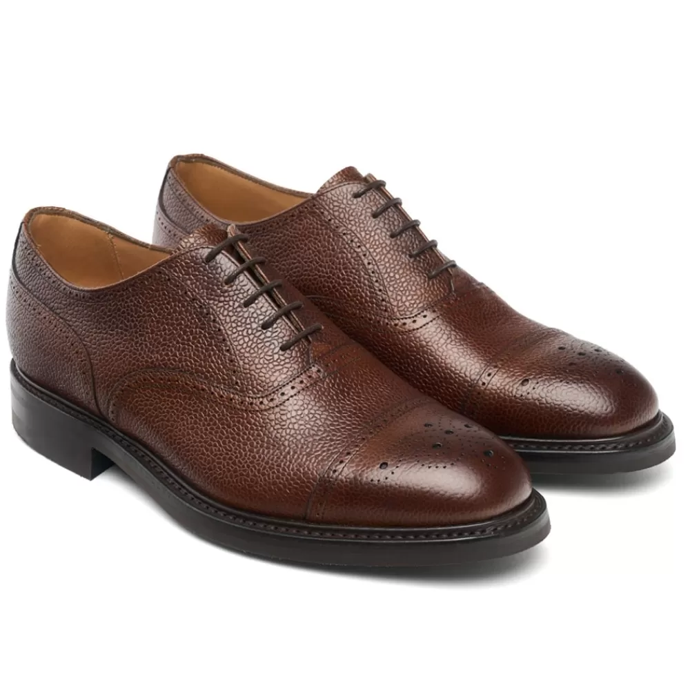 Cheaney Semi Brogues | Kelmarsh R Oxford Semi Brogue In Chestnut Grain