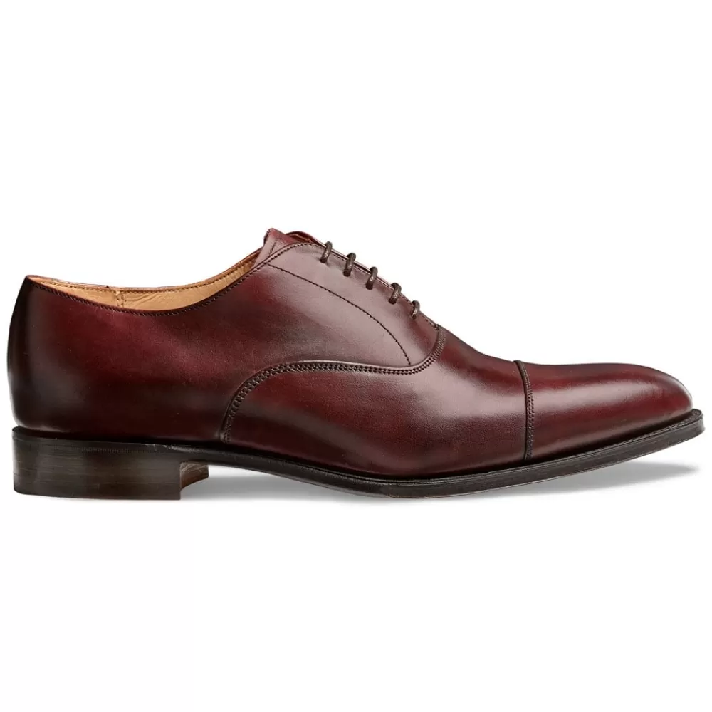 Cheaney Oxfords | Lime Classic Oxford In Burgundy Calf Leather