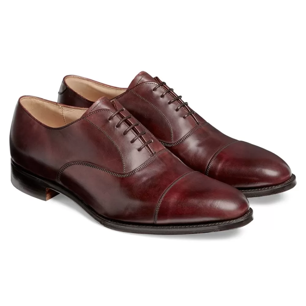 Cheaney Oxfords | Lime Classic Oxford In Burgundy Calf Leather