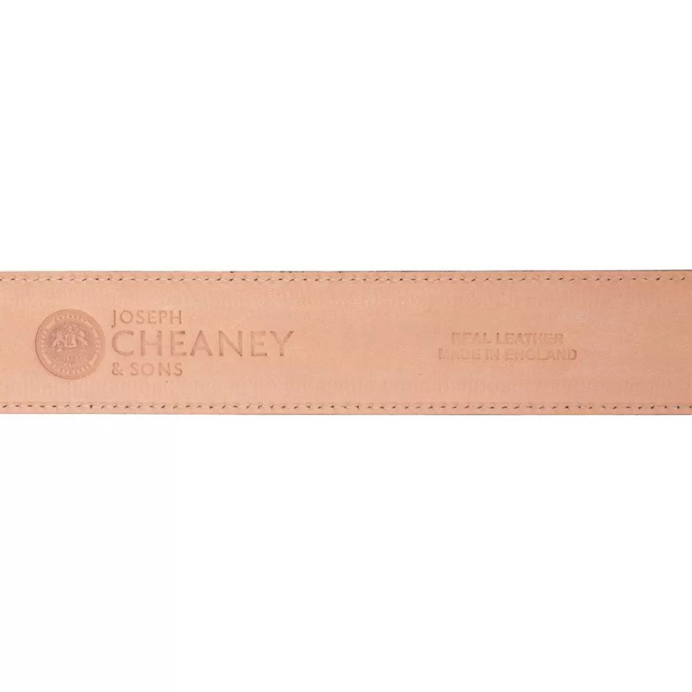 Cheaney Belts | Mocha Brown Belt With Silver Buckle