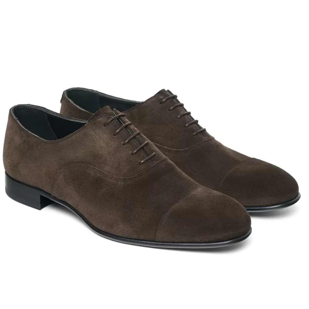 Cheaney Oxfords | Stratton Capped Oxford In Pony Suede