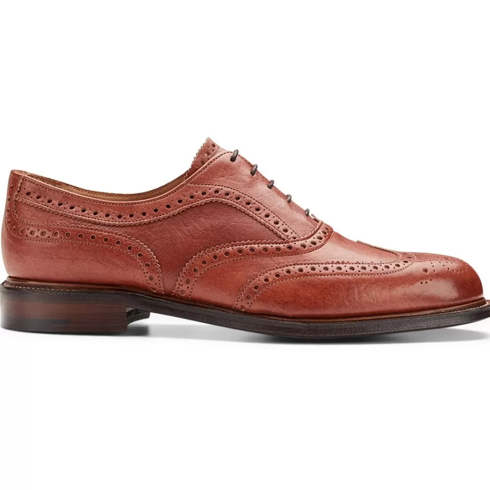 Cheaney Brogues | Tarbert Ef Oxford Brogue In Tan Deerskin