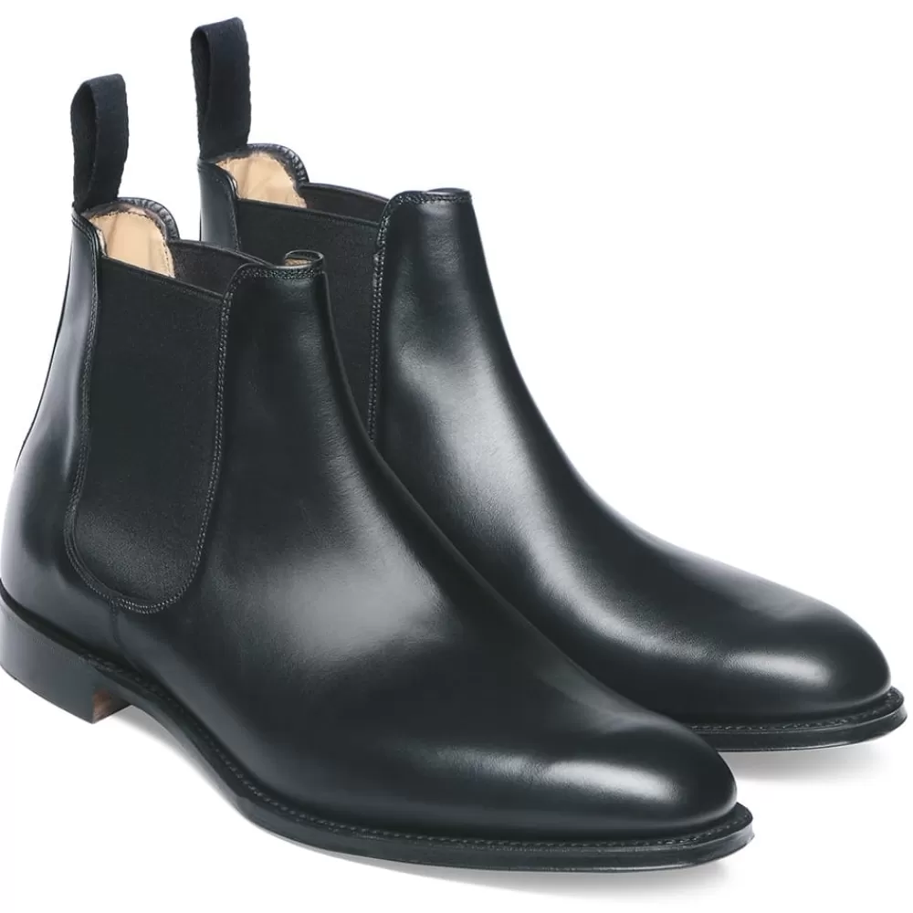 Cheaney Chelsea Boots | Threadneedle Chelsea Boot In Black Calf Leather