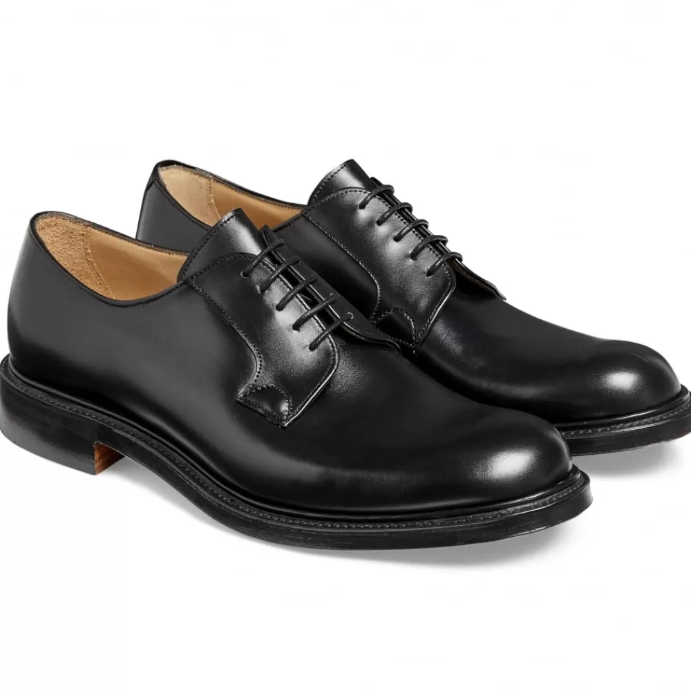 Cheaney Derbys | Wye Ii Derby In Black Hi-Shine Leather